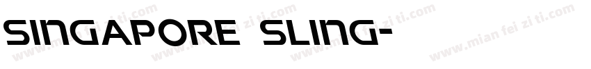 Singapore Sling字体转换